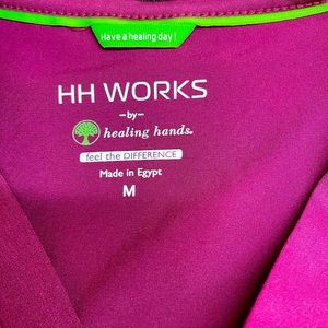 Healing hands scrub top medium size